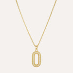 Load image into Gallery viewer, Gold Necklace Earrings Set for Women | Fashion Oval Design | Soria Jewelry
