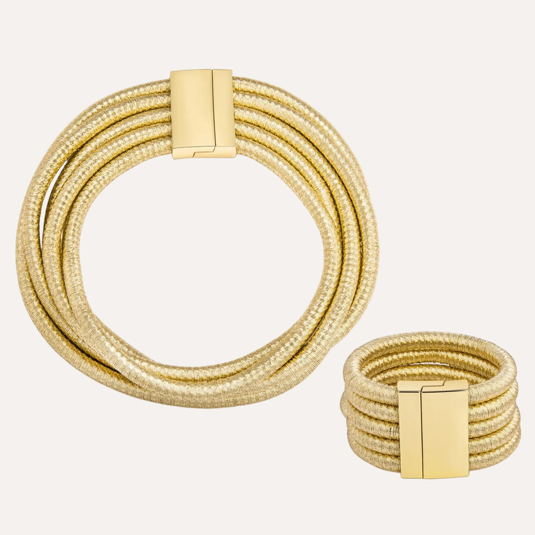 Chunky Multilayer Necklace Bracelet Set for Women | Soria Jewelry