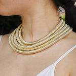 Load image into Gallery viewer, Chunky Multilayer Necklace Bracelet Set for Women | Soria Jewelry
