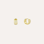 Load image into Gallery viewer, Gold Huggie Hoop Earrings for Women | Sparkle Zirconia Jewelry | Soria Jewelry
