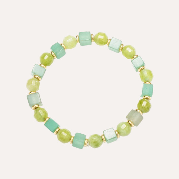 Beaded Bracelet for women | Natural Stone and Elastic Rope Design | Beaded Bracelet for women | Natural Stone and Elastic Rope Design | Soria Jewelry