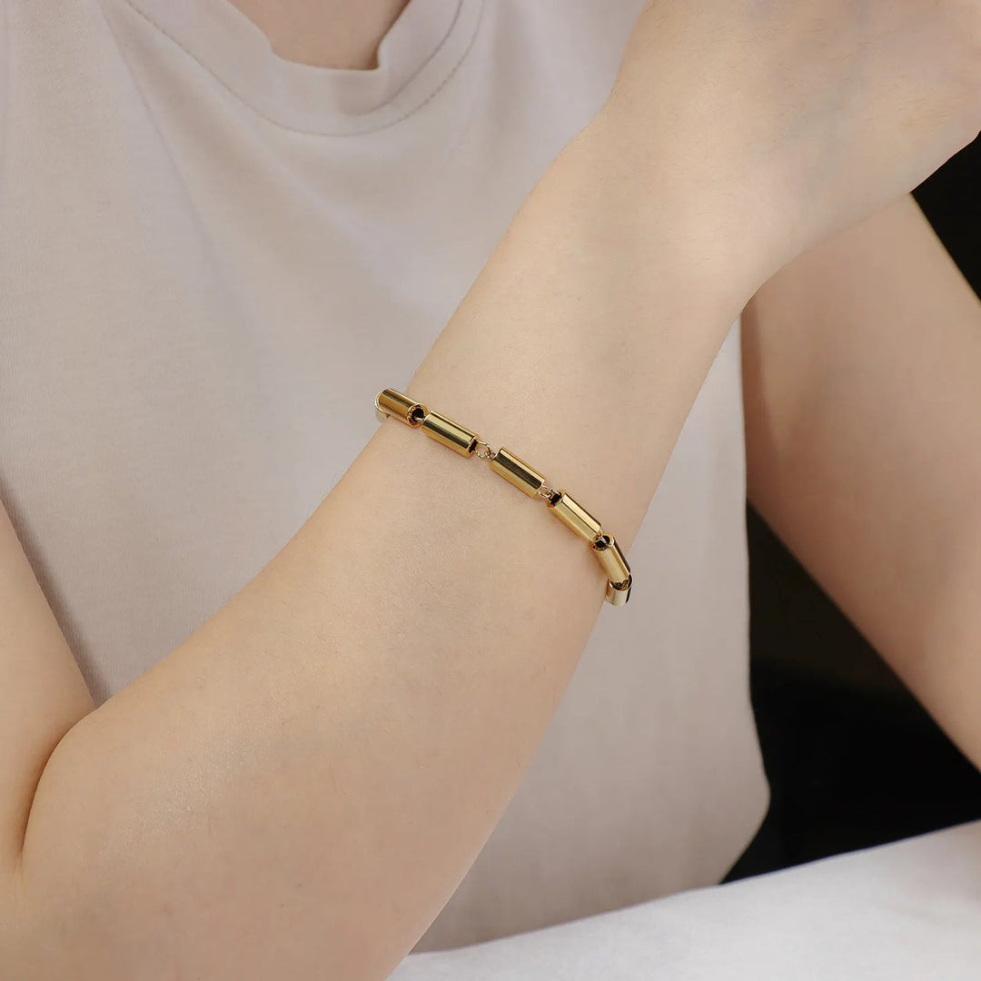 Gold Bracelets for Women | Hip Hop Punk Adjustable Chain Bracelet | Soria Jewelry