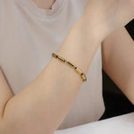 Load image into Gallery viewer, Gold Bracelets for Women | Hip Hop Punk Adjustable Chain Bracelet | Soria Jewelry
