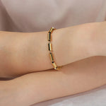 Load image into Gallery viewer, Gold Bracelets for Women | Hip Hop Punk Adjustable Chain Bracelet | Soria Jewelry
