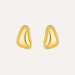 Load image into Gallery viewer, Irregular Earrings with Gold Tone and Textured Design for Women | Soria Jewelry
