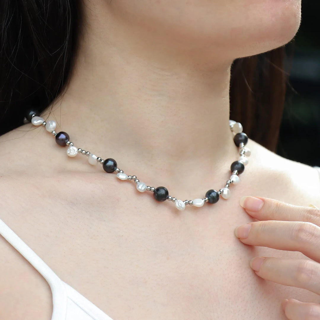 Pearl Necklace for Women | Mixed Color Beaded Design | Soria Jewelry