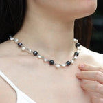Load image into Gallery viewer, Pearl Necklace for Women | Mixed Color Beaded Design | Soria Jewelry
