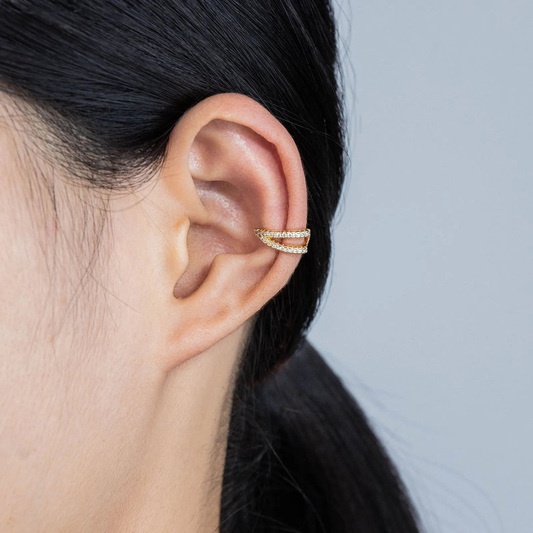 Gold Clip on Earrings for Women | No Piercing Earrings Jewelry | Soria Jewelry