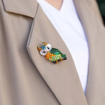 Load image into Gallery viewer, Owl Brooch Pin Antique Jewelry for Women | Soria Jewelry
