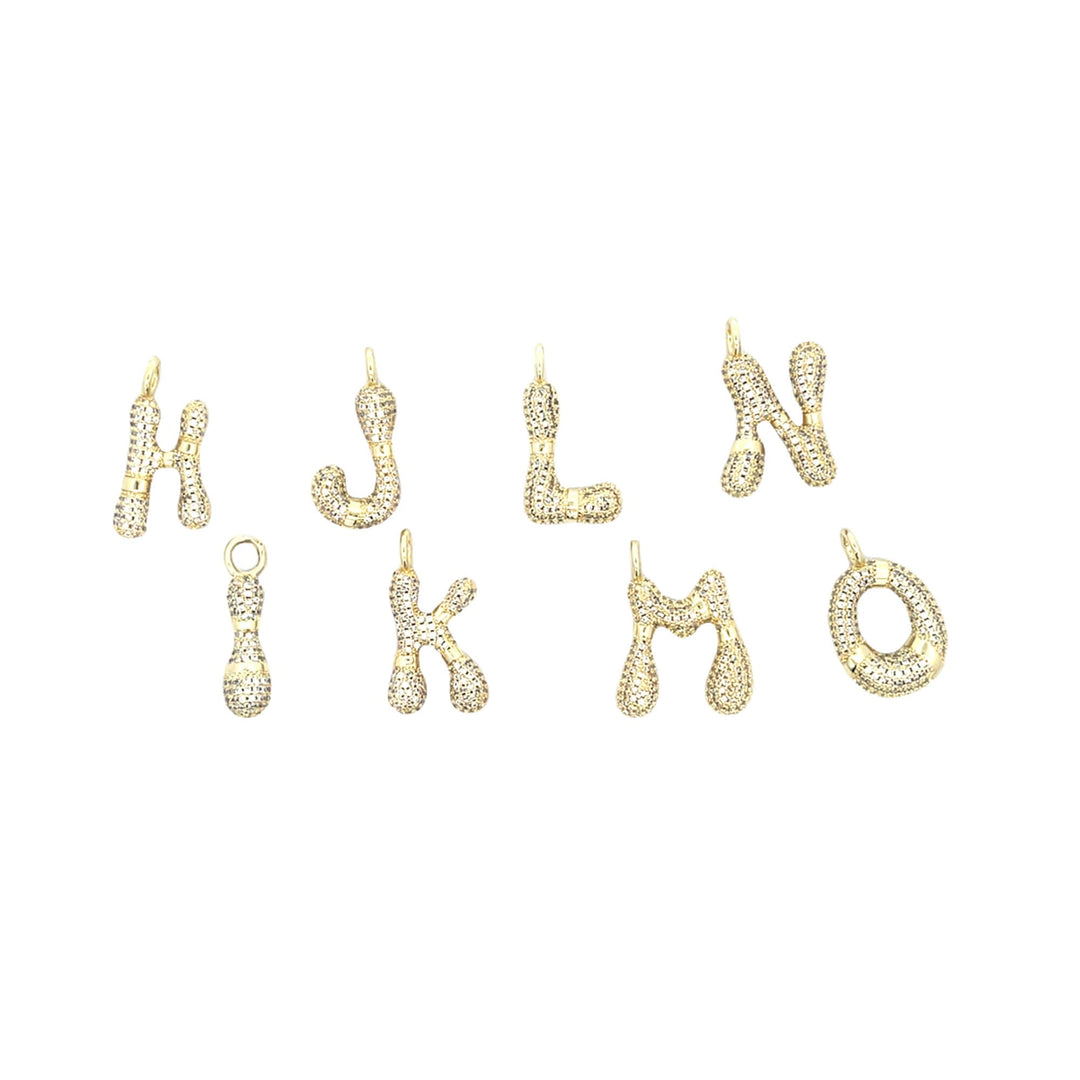 Glimmer Bubble Letter Pendant (A-Z)