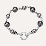Load image into Gallery viewer, Pearl Bracelet with Zircon Clasp for Women | Soria Jewelry
