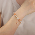 Load image into Gallery viewer, Beaded Bracelet for Women | Pearl Stretch Bracelet | Soria Jewelry
