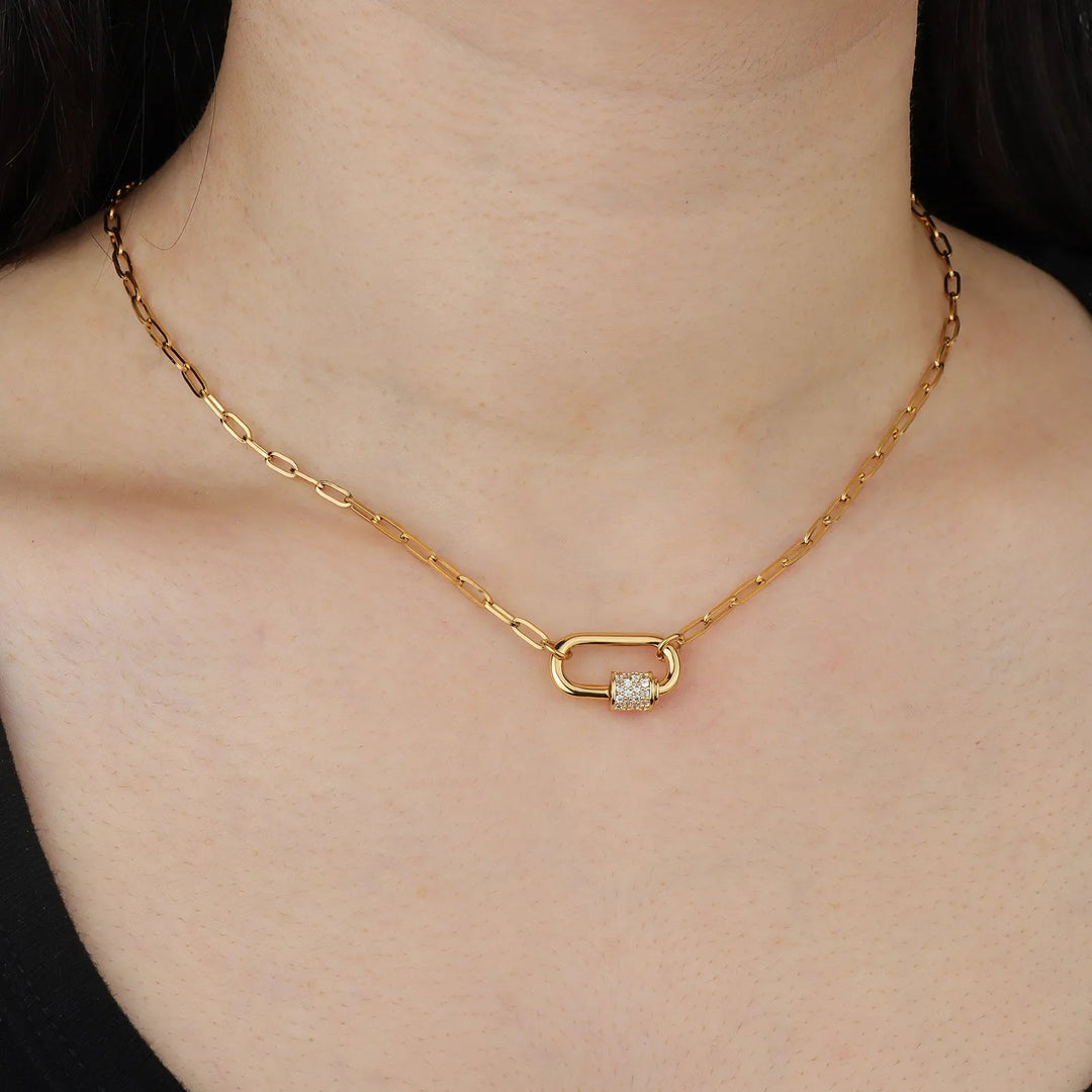 Locket Necklace for Women | Personalized Crystal Pendant Design | Soria Jewelry