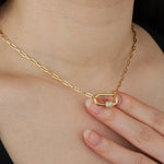 Load image into Gallery viewer, Locket Necklace for Women | Personalized Crystal Pendant Design | Soria Jewelry
