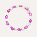 Load image into Gallery viewer, Beaded Bracelet for women | Natural Stone and Elastic Rope Design | Beaded Bracelet for women | Natural Stone and Elastic Rope Design | Soria Jewelry
