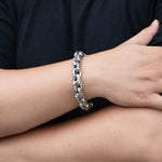 Load image into Gallery viewer, Chunky Chain Bracelet for Men | Retro Punk Gothic Hammer Design | Soria Jewelry
