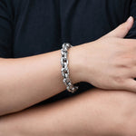 Load image into Gallery viewer, Chunky Chain Bracelet for Men | Retro Punk Gothic Hammer Design | Soria Jewelry
