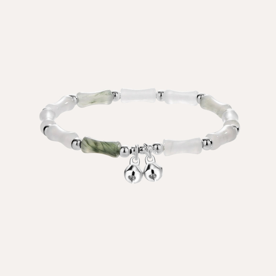 Beaded Bracelet for Women | Retro Silver Bells Charm Bracelet | Soria Jewelry