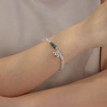 Load image into Gallery viewer, Beaded Bracelet for Women | Retro Silver Bells Charm Bracelet | Soria Jewelry
