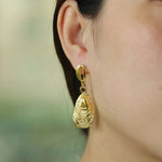 Load image into Gallery viewer, Sea Shell Drop Earrings with Gold Tone Ocean Jewelry for Women | Soria Jewelry
