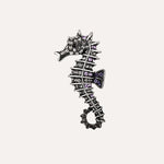 Load image into Gallery viewer, Seahorse Brooch for Women | Fashion Animal Crystal Pin | Soria Jewelry
