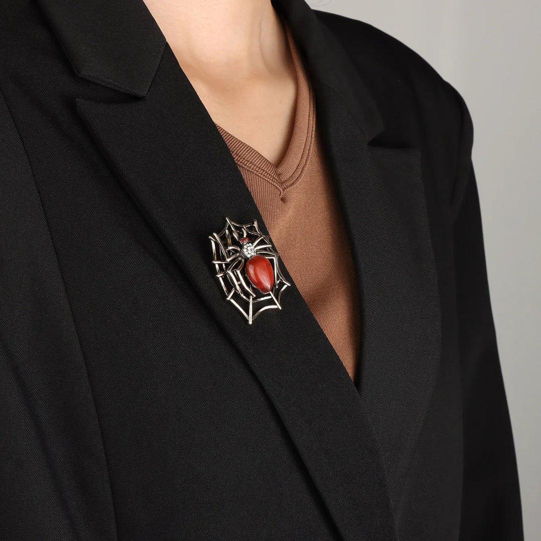 Spider Brooch for Women | Unique spider web design | Soria Jewelry