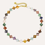 Load image into Gallery viewer, Beaded Necklace with Colorful Star Stones for Women | Soria Jewelry
