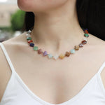 Load image into Gallery viewer, Beaded Necklace with Colorful Star Stones for Women | Soria Jewelry
