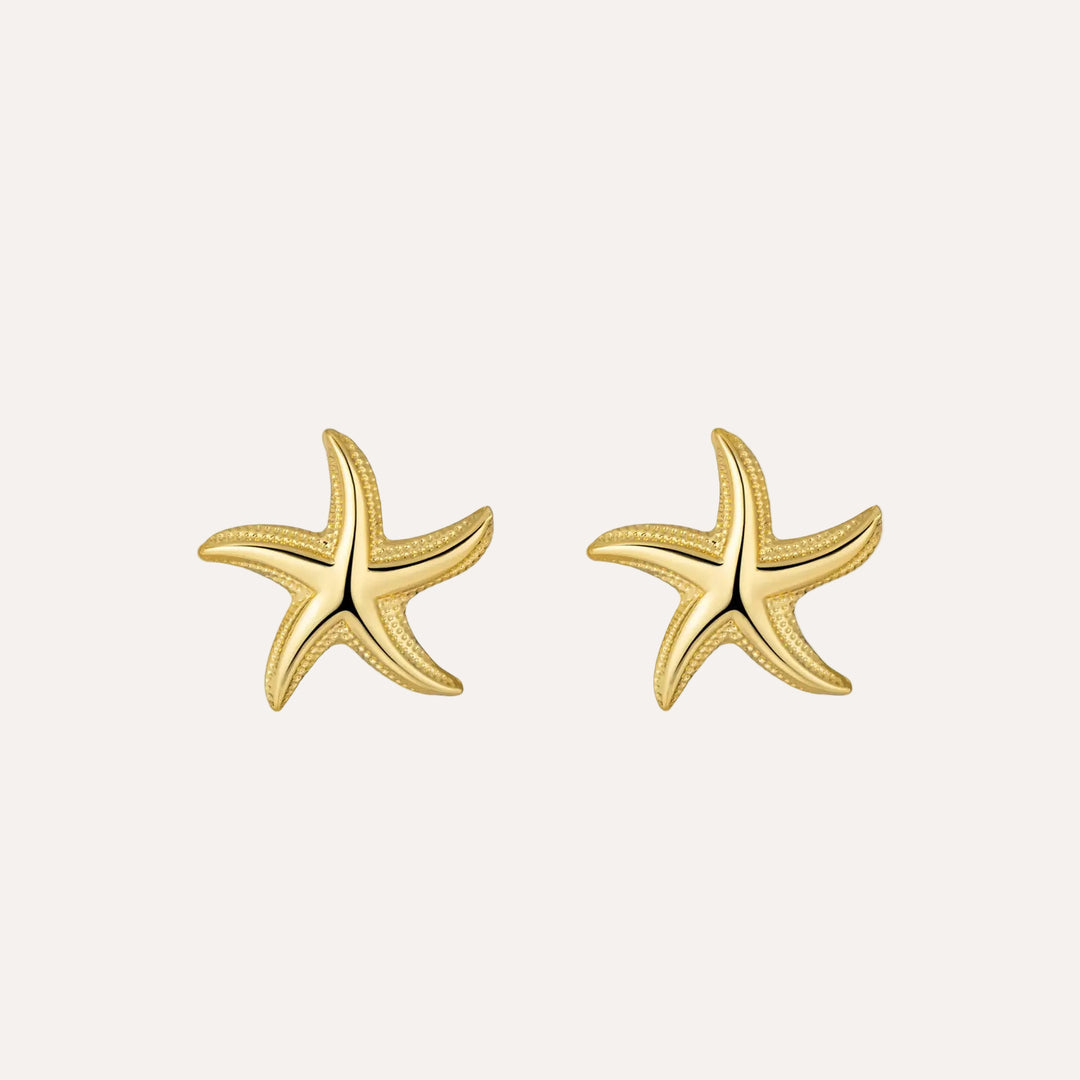 Starfish Earrings with Gold Tone Fashion Design for Women | Soria Jewelry