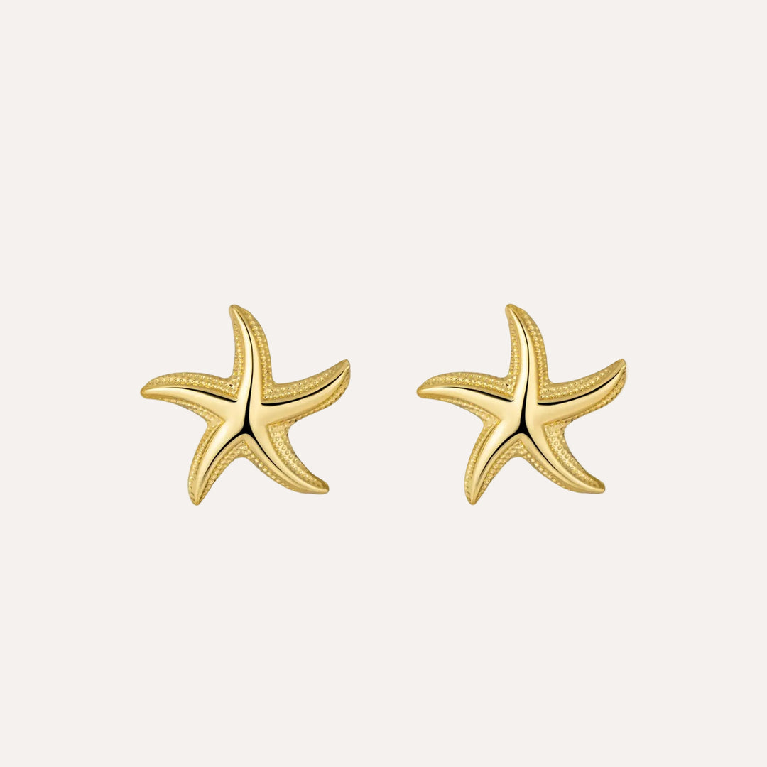 Starfish Earrings with Gold Tone Fashion Design for Women | Soria Jewelry