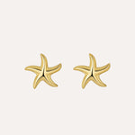 Load image into Gallery viewer, Starfish Earrings with Gold Tone Fashion Design for Women | Soria Jewelry
