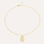 Load image into Gallery viewer, Initial Necklace for Women | Trendy Crystal Pendant Chain Necklace | Soria Jewelry
