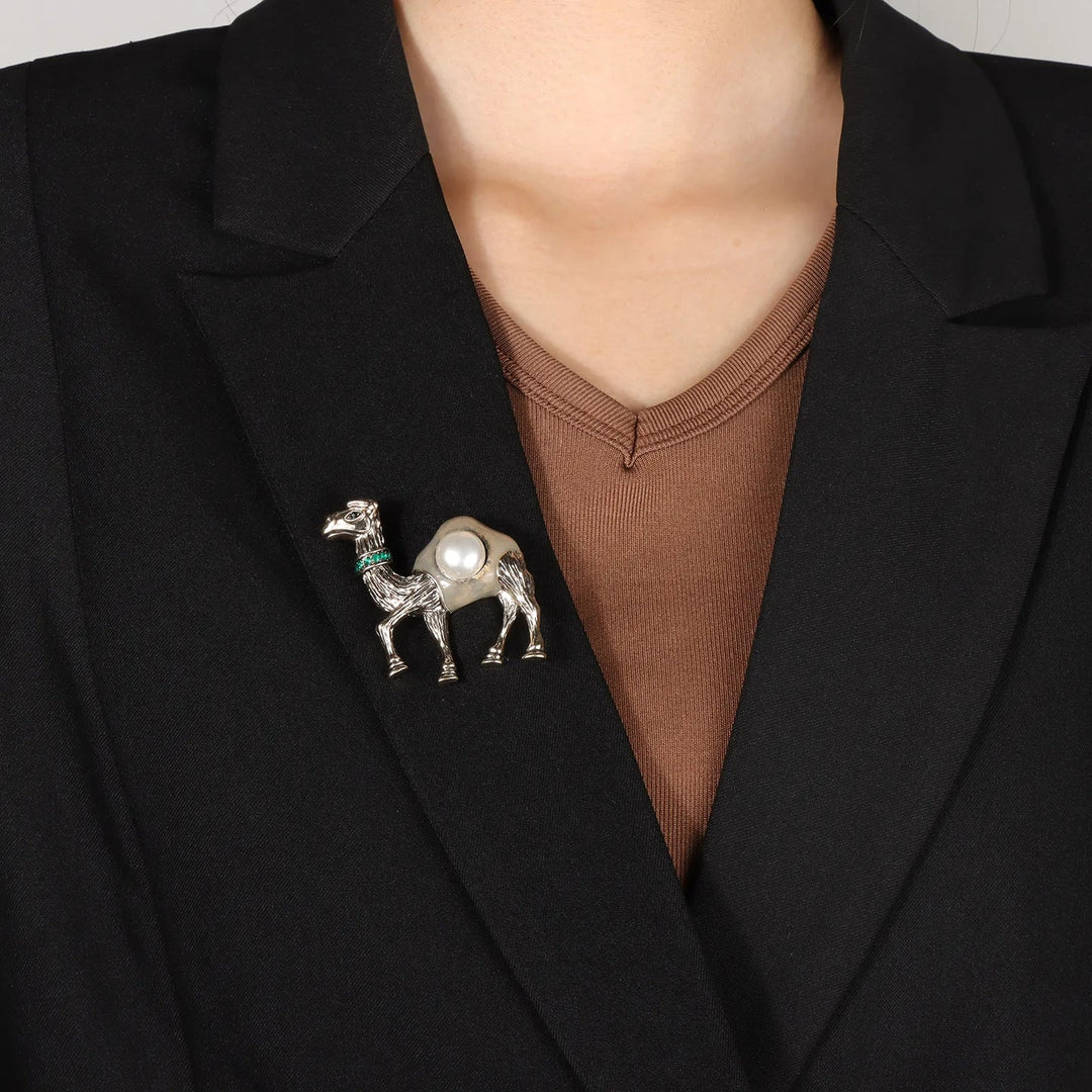 Camel Brooch for Women | Unique Animal Pin | Soria Jewelry