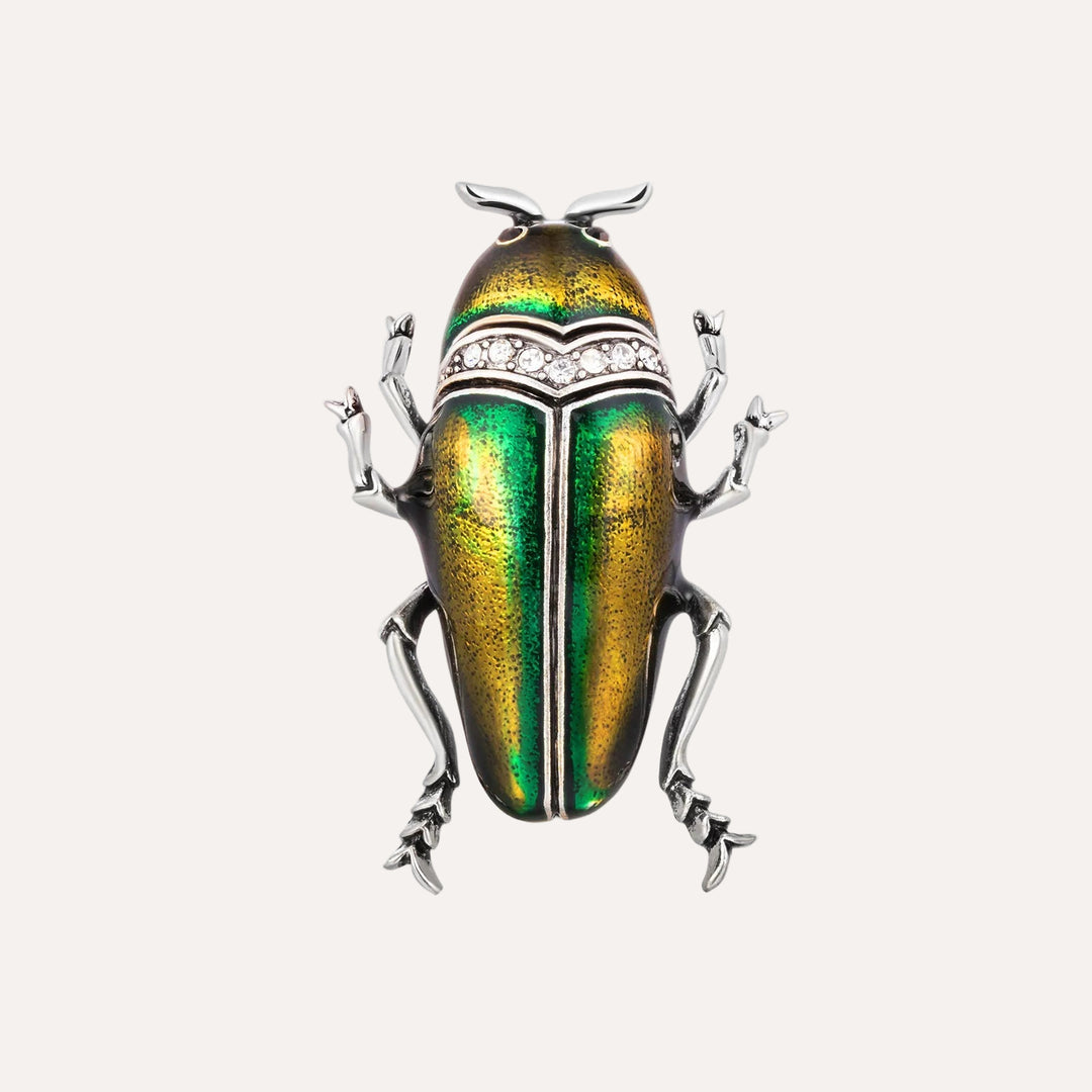 Beetle Insects Brooch for Women | Unique Animal Pin | Soria Jewelry