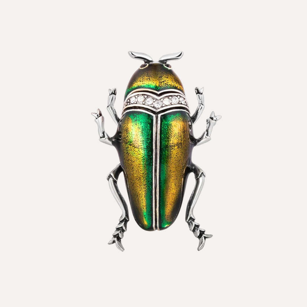 Beetle Insects Brooch for Women | Unique Animal Pin | Soria Jewelry