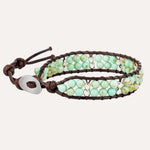 Load image into Gallery viewer, Beaded Woven Bracelet for Women | Fashion Double Layer Bead Design | Soria Jewelry
