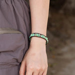 Load image into Gallery viewer, Beaded Woven Bracelet for Women | Fashion Double Layer Bead Design | Soria Jewelry
