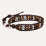 Load image into Gallery viewer, Beaded Woven Bracelet for Women | Fashion Double Layer Bead Design | Soria Jewelry
