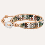 Load image into Gallery viewer, Beaded Woven Bracelet for Women | Fashion Double Layer Bead Design | Soria Jewelry
