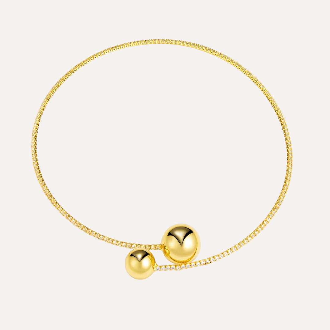 Necklace Bracelet Set for Women | Unique Gold Beads Design | Soria Jewelry