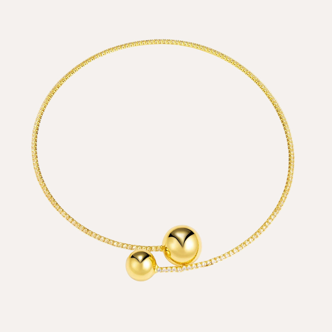 Necklace Bracelet Set for Women | Unique Gold Beads Design | Soria Jewelry