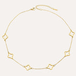 Load image into Gallery viewer, Four Leaf Clover Necklace for Women | Unique Hollow Chain Design | Soria Jewelry
