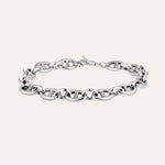 Load image into Gallery viewer, Silver Chain Link Bracelet for Women | Unique Oval Design | Soria Jewelry
