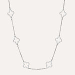 Load image into Gallery viewer, Four Leaf Clover Necklace for Women | Unique Hollow Chain Design | Soria Jewelry
