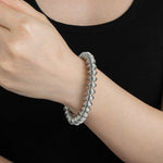Load image into Gallery viewer, Silver Bracelet for Women | Unique Textured Design | Soria Jewelry
