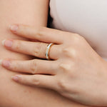 Load image into Gallery viewer, Mother of Pearl Ring for Women | Unique Wedding Ring | Soria Jewelry
