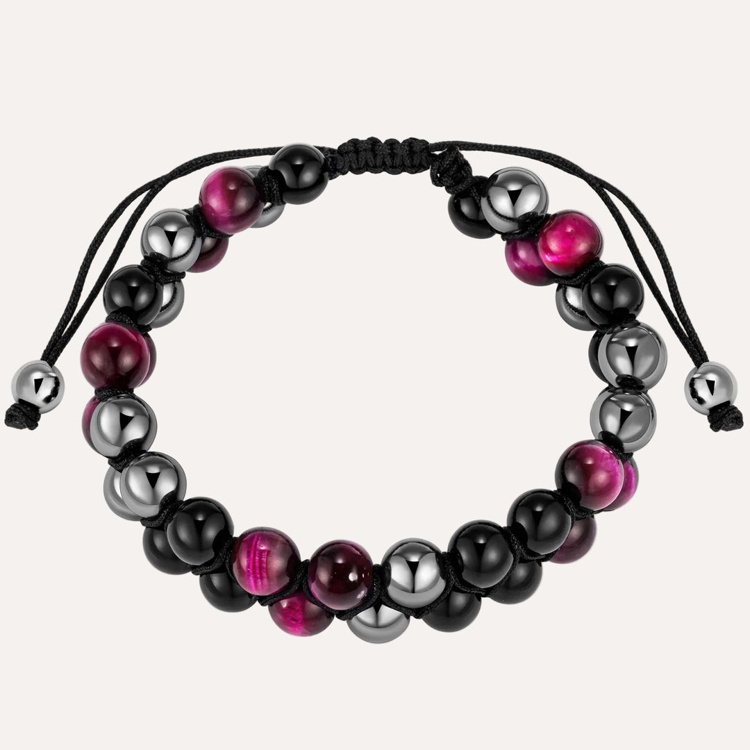 Double Layer Beaded Bracelet | Vintage Men's Jewelry | Soria Jewelry