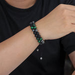 Load image into Gallery viewer, Double Layer Beaded Bracelet | Vintage Men&#39;s Jewelry | Soria Jewelry
