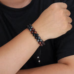 Load image into Gallery viewer, Double Layer Beaded Bracelet | Vintage Men&#39;s Jewelry | Soria Jewelry
