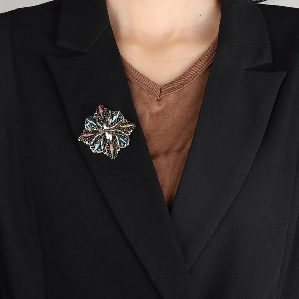 Spider Brooch for Women | Vintage Colorful Crystal design | Soria Jewelry